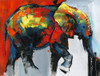 ABSTRACT AND COLORFUL ELEPHANT IN MOTION Poster Print by Atelier B Art Studio Atelier B Art Studio - Item # VARPDXBEGANI20