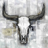 BULL SKULL ON AN INDUSTRIAL BACKGROUND Poster Print by Atelier B Art Studio Atelier B Art Studio - Item # VARPDXBEGANI39