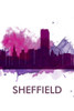 SHEFFIELD CITY COLOR SPLASH SILHOUETTE Poster Print by Atelier B Art Studio Atelier B Art Studio - Item # VARPDXBEGCIT91