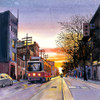 SUNSET STREETSCAPE TO TORONTO Poster Print by Atelier B Art Studio Atelier B Art Studio - Item # VARPDXBEGSTS62