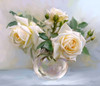 White roses Poster Print by Igor Buzin
