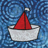 Whimsy Coastal Sailboat Poster Print by Bluebird Barn Bluebird Barn - Item # VARPDXBLUE319