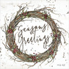 Seasons Greetings Wreath Poster Print by Cindy Jacobs - Item # VARPDXCIN1416