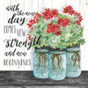 Blue Jars - New Beginnings Poster Print by Cindy Jacobs