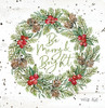 Be Merry and Bright Wreath Poster Print by Cindy Jacobs - Item # VARPDXCIN1630