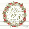 All is Calm Berry Wreath Poster Print by Cindy Jacobs - Item # VARPDXCIN1632