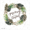 Merry Christmas Wreath Poster Print by Cindy Jacobs - Item # VARPDXCIN688