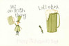 Lets Drink Poster Print by Dan DiPaolo