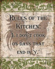 Rules Of Kitchen 1 Poster Print by Diane Stimson - Item # VARPDXDSRC245A