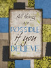 Patch Work Believe Poster Print by Diane Stimson - Item # VARPDXDSRC246C
