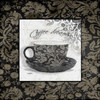 Grey Coffee Damask 1 Poster Print by Diane Stimson - Item # VARPDXDSSQ281A2