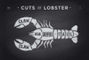 Cuts of Lobster  Poster Print by Foxys Graphics Foxys Graphics - Item # VARPDXFAF1307