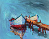 Rowboats Tied to Pier Poster Print by Boyan Dimitrov - Item # VARPDXFAF1394