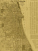 Antique Map of Chicago (neutral) Poster Print by Blanchard Blanchard - Item # VARPDXFAF385