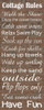 Cottage Rules Brick Poster Print by Lauren Gibbons - Item # VARPDXGLPL039B