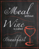Without Wine Poster Print by Lauren Gibbons