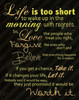 Life Is Short Poster Print by Lauren Gibbons - Item # VARPDXGLRC008A