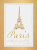 Paris Quote 2 Gold Poster Print by Lauren Gibbons - Item # VARPDXGLRC035B