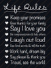 Life Rules Poster Print by Lauren Gibbons - Item # VARPDXGLRC049E