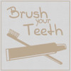 Brush Teeth Brown Poster Print by Lauren Gibbons - Item # VARPDXGLSQ031A
