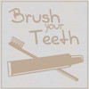 Brush Teeth Brown Poster Print by Lauren Gibbons - Item # VARPDXGLSQ031A
