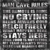 Man Cave Rules Poster Print by Lauren Gibbons - Item # VARPDXGLSQ046