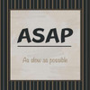ASAP Pin Stripe Poster Print by Lauren Gibbons - Item # VARPDXGLSQ050A