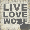 Live Love Wolf Poster Print by Lauren Gibbons - Item # VARPDXGLSQ146A