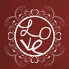 Red Chalk Love Poster Print by Lauren Gibbons - Item # VARPDXGLSQ177A