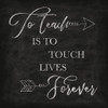 To Teach Chalkboard Poster Print by N. Harbick