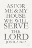We Will Serve the Lord Poster Print by Jaxn Blvd. Jaxn Blvd. - Item # VARPDXJAXN264