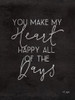 Happy Heart Poster Print by Jaxn Blvd. Jaxn Blvd. - Item # VARPDXJAXN430