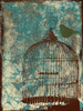 Birdcage on Teal 1 Poster Print by Jace Grey - Item # VARPDXJGRC016A