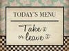 Kitchen Todays Menu 2 Poster Print by Jace Grey - Item # VARPDXJGRC018B