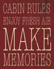 Cabin Rules Poster Print by Jace Grey - Item # VARPDXJGRC184A