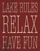 Lake Rules Poster Print by Jace Grey - Item # VARPDXJGRC184B
