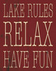 Lake Rules Poster Print by Jace Grey - Item # VARPDXJGRC184B