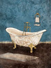 Blue Bath Poster Print by Jace Grey