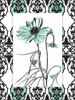 Simple floral teal Poster Print by Jace Grey - Item # VARPDXJGRC265A