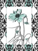 Simple floral teal Poster Print by Jace Grey - Item # VARPDXJGRC265A