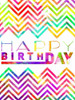 Happy Birthday Chevron Poster Print by Jace Grey - Item # VARPDXJGRC432A