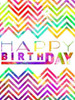 Happy Birthday Chevron Poster Print by Jace Grey - Item # VARPDXJGRC432A