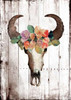 Bull Floral Gold Crown Poster Print by Jace Grey - Item # VARPDXJGRC517A2