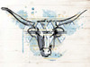 Bull Patterned Blues Poster Print by Jace Grey - Item # VARPDXJGRC524A2
