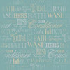 Bath Typography Teal Poster Print by Jace Grey - Item # VARPDXJGSQ053G2