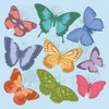 Colorful Butterflies Blue Poster Print by Jace Grey - Item # VARPDXJGSQ143A