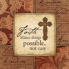 Cross Bordered Text Poster Print by Jace Grey
