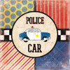 Patterned Police car Poster Print by Jace Grey - Item # VARPDXJGSQ212C