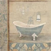 Bath floral pattern blue 2 Poster Print by Jace Grey