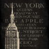 New York Type Poster Print by Jace Grey - Item # VARPDXJGSQ323B